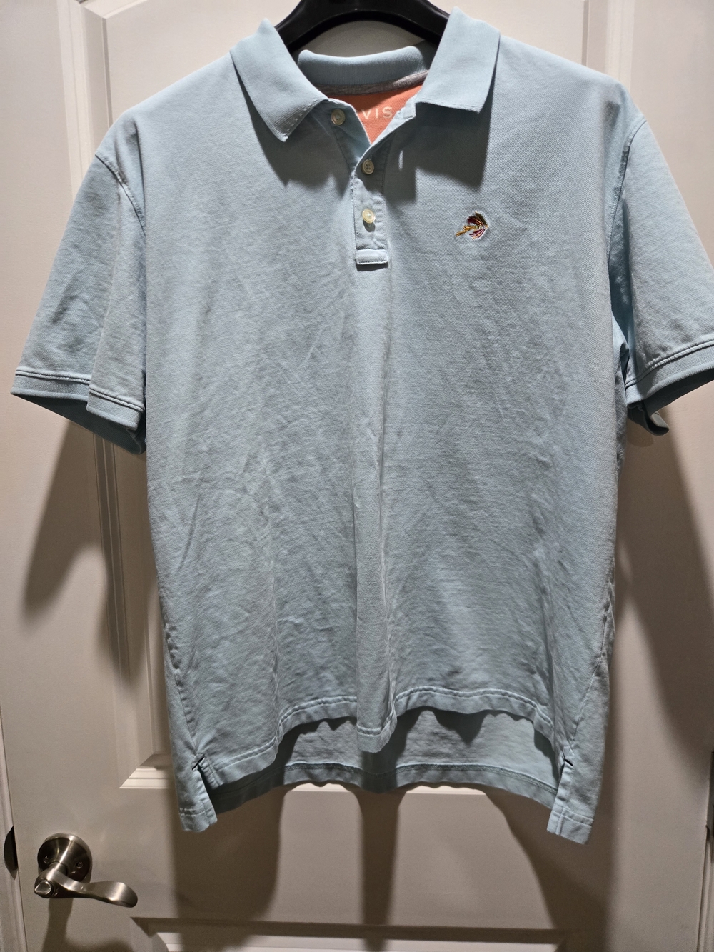 Orvis Light Blue Embroidered Polo